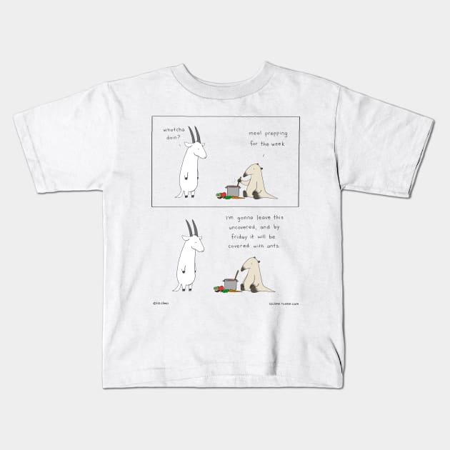 Meal Prep Kids T-Shirt by Liz Climo